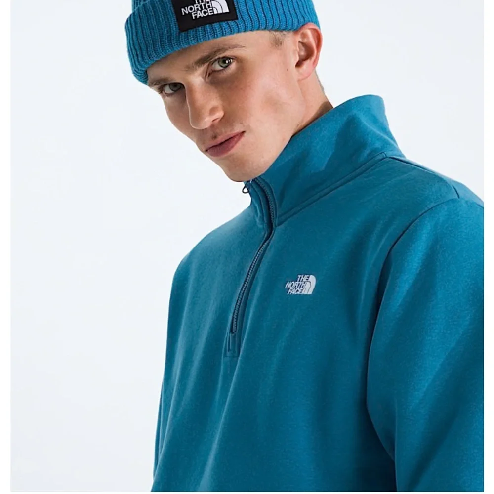 The North Face Evolution Simple Dome 1/4 Zip Blue Mist Size Medium NEW